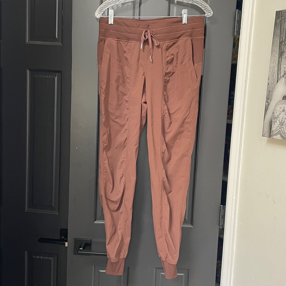 Dance studio Lululemon Jogger Pants. Rich brown. No wear visible